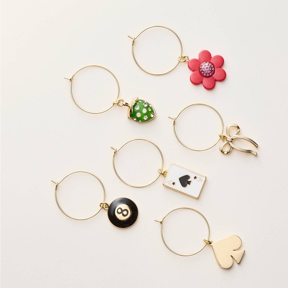 ♠️🍷 kate spade new york x Target Wine Charm Set 6 Count - Picture 5 of 7